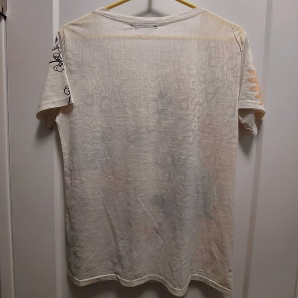 MACCINE Women's Floral/Butterfly/Rhinestones Short Sleeves Tee - SML - Picture 8 of 9